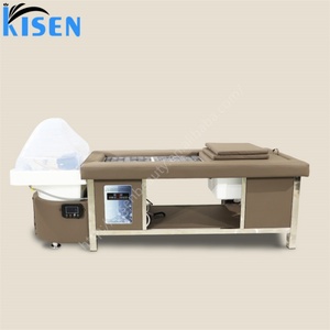 Kisen Unique Fonctions Complètes Shampooing Tête Spa Massage Lit Chauffage Dossier avec Pédicure Pied Évier Salon Table - Product Image 1