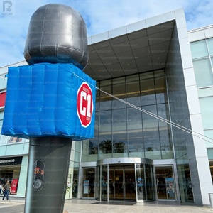 3m Giant LED <strong>Inflatable</strong> <strong>Microphone</strong> Model Large Mic <strong>Custom</strong> Logo Music Equipment <strong>Inflatable</strong> Prop for Festival/Event Decor/Concert - Product Image 4