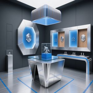 <span class=keywords><strong>Vitrina</strong></span> de Exhibición de Vidrio para Joyería, Diseño Moderno para Kiosco de Centro Comercial, <span class=keywords><strong>Vitrina</strong></span> Personalizada de Lujo para Mostrador de Joyería - Product Image 2