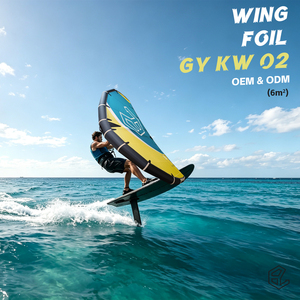 Kite de surf gonflable 6m² pour débutants en wingfoil, kitesurf, windfoil, parapente aquatique et jeux aquatiques en aval du vent - Product Image 1