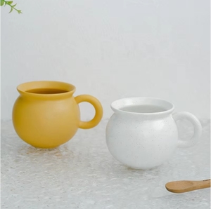 Tasses en porcelaine FENN <span class=keywords><strong>de</strong></span> haute qualité 300 ml – Mignonnes tasses à <span class=keywords><strong>café</strong></span> en céramique ventrues pour cadeaux - Product Image 3