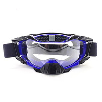 Lunettes de moto anti-UV400 pour cross-country avec monture en TPU et sangle réglable, option de logo personnalisé Kaiyue HQ-Y011