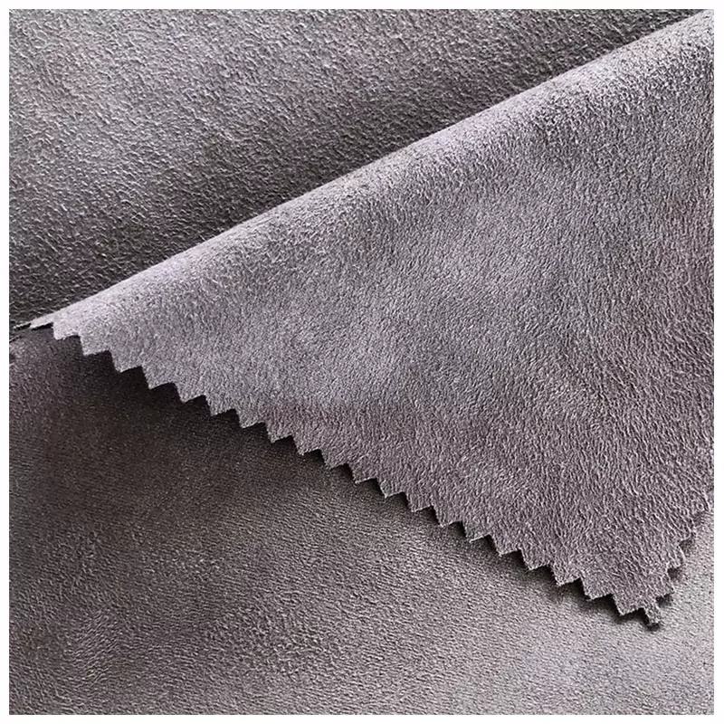 Satın süet kumaş toptan 100% polyester mikrofiber fırçalanmış örme triko süet kumaş kanepe ve yastık için