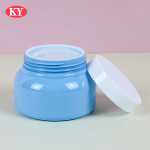 Gelée de pétrole 250g Pet <span class=keywords><strong>bleu</strong></span> large bouche Pet <span class=keywords><strong>bleu</strong></span> bouteille à large bouche hydratant bouteille de crème pour le visage bouteille de crème pour les mains - Product Image 3
