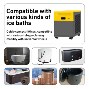 Portable <b>Ice</b> Bath Chiller for <b>Home</b> Gym Athletes Recovery 5000W Cooling Ozone Sterilization Compact Water Cooling Unit for - Product Image 1