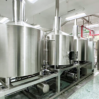Équipement de brasserie commercial en acier inoxydable 1000L 10BBL 10HL, cuve de fermentation, cuve sous pression, pompe, moteur - Système de brassage complet