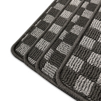 Tapis de sol à carreaux personnalisés pour voiture Renault Kwid