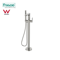 Frascio Hôtel Multifonctionnel Or Laiton Autoportant Bain Douche Mitigeur Ensemble Complet De Douche Robinet Robinet Avec Douchette Pulvérisateur