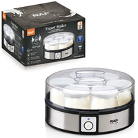 Yaourtière électrique RAF, machine à yaourt maison multifonction pour pouding, crème glacée, machine à fermenter pour le petit-déjeuner à la maison