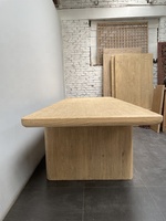 Meuble de salon en bois d'orme naturel de conception américaine minimaliste, table d'appoint en bois massif recyclé antique