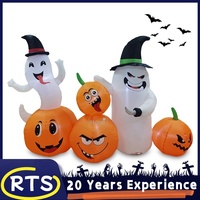 Costume gonflable effrayant personnalisé de citrouille de sorcière pour la décoration de la maison, hôtel, activités promotionnelles, événements