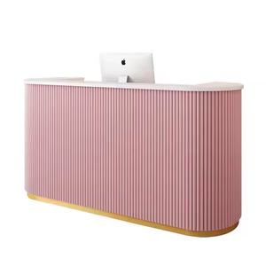 Office Furniture Beauty Salon Modern <b>Small</b> Green Reception <b>Desk</b> Front <b>Desk</b> Counter - Product Image 1