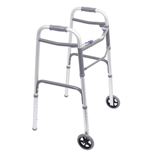 Silla de aluminio Nanyu con ruedas, doble hebilla, plegable, para ancianos y personas con discapacidad, ayuda para la movilidad. - Product Image 3