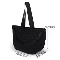 Sac fourre-tout personnalisé pour femme, grande capacité, imperméable, en néoprène, sac à bandoulière avec fermeture éclair, nouveau design, sac à main tendance