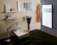 Thermostat électronique intelligent intégré 7 jours X 24 heures Programmation personnalisée Désembueur M35D 350W Panneau de chauffage infrarouge à miroir