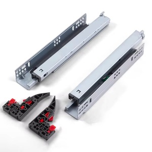 Mềm đóng 3D dưới đường sắt hướng dẫn. dưới cùng của ngăn kéo được trang bị đường ray hướng dẫn ẩn để đẩy và popping - Product Image 1