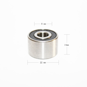 Rodamiento <span class=keywords><strong>408</strong></span> 2RS 608/14 2RS 608W14 8x22x14mm, Rodamiento Reforzado para Máquina de Trenzado - Product Image 1