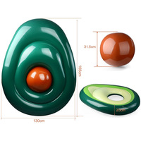 JIURAN Produit populaire Adults & kids Fruit Avocado Inflatable Tube Water Ring Circle Swimming Ring Pool Floats