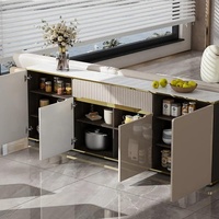 Armoire de rangement commerciale moderne et minimaliste en contreplaqué, réglable en hauteur, avec tiroirs verrouillables, multifonctionnelle pour l'école, la maison et le bureau