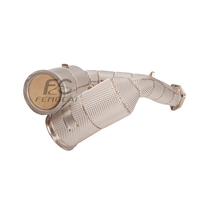 Tubo de Escape Deportivo de Acero Inoxidable para Audi RSQ8 4.0T 2019-2023, Tubo Frontal de Alto Rendimiento