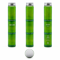 Bouteille de boisson jetable en PET vert en forme de bambou 300/500 ml pour thé au lait, tisane, emballage de boissons froides – Vente en gros