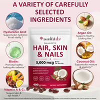 Acentiallabs 400P Ekstrak Tumbuhan Membantu Menjaga Kesehatan Rambut Kulit Kuku Softgel Minyak MCT Meningkatkan Kesehatan Rambut Kapsul Softgel