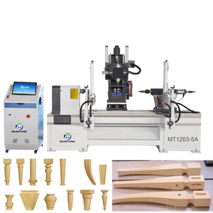 Machine à fabriquer des meubles Mustang MT1203-5A 5,5 kW, machine à <span class=keywords><strong>bois</strong></span> CNC, tour à 5 axes pour les pieds de chaise - Product Image 6