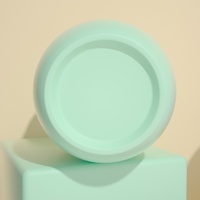 Vente en gros Pots de crème en plastique PET de luxe colorés givrés Pot de baume nettoyant au beurre corporel avec couvercles mats pour emballage cosmétique