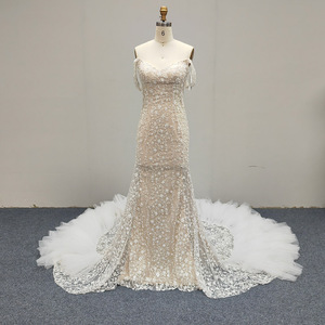 美人鱼Vestido Novia Mariage Sukienka Na Wesele穆斯林奢华Elbiseler紧身胸衣长漂亮婚纱Ajj45 - Product Image 6