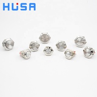 Interrupteur à bouton-poussoir intelligent mécanique HUSA de haute qualité IP65, 16mm-22mm, 1NC, marche/arrêt, 2 bornes à vis, métal, AC250V, pour appareils électroménagers