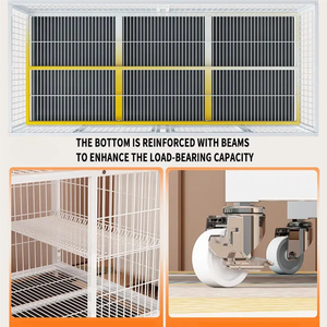 Vente en gros de cages pour animaux de compagnie en fil métallique soudé, 3 étages, 6 portes, plusieurs tailles, pour l'élevage de chats, <span class=keywords><strong>grande</strong></span> <span class=keywords><strong>cage</strong></span> pour chat, petite <span class=keywords><strong>cage</strong></span> pour chat - Product Image 5