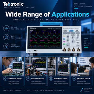 Osciloscopio Digital de Almacenamiento Tektronix TBS2204B, 200MHz, 4 Canales, 2GS/s, 5M de Longitud de Registro, 9 Pulgadas, Resolución de 8 Bits, 1 Año de Garantía - Product Image 6