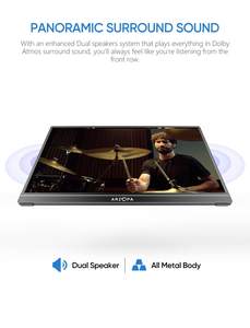 Moniteur portable <span class=keywords><strong>Arzopa</strong></span> S1 Table, écran 15,6 pouces, moniteur 1080p, écran original Innolux - Product Image 5