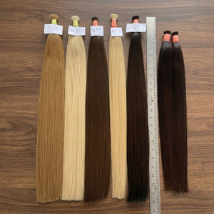 Extensions de cheveux naturels indiens 100% Remy bruts, tissage double trame à la machine, toutes couleurs disponibles pour salon - Product Image 1