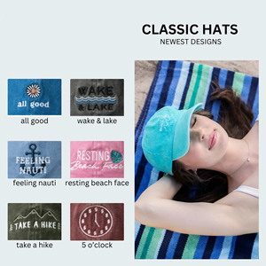 Gorra de Béisbol 100% Algodón Lavado, Gorra de Béisbol Ajustable con Bordado BEACH LIFE para Hombre y Mujer - Product Image 3