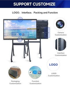 터치파이 75 &quot;4K LED 인터랙티브 화이트 보드 적외선 멀티 터치 40 포인트 펜/핑거 듀얼 OS (Android/Windows) 메탈 프레임 - Product Image 5