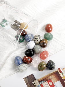 หินอัญมณีหลากสีธรรมชาติขัดแร่หินไข่คริสตัลบรรเทาอาการสมาธิสำหรับตกแต่งหม้อบ้านสำนักงาน - Product Image 4