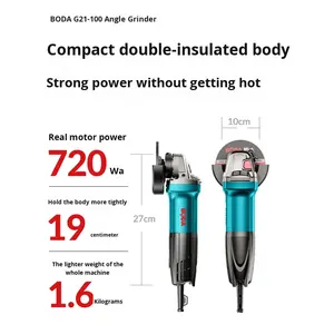 เครื่องเจียร์อเนกประสงค์ Boda G21-100 เครื่องเจียร์มือสำหรับใช้ในบ้าน เครื่องตัด เจียร์ ขัด มุม เครื่องมือไฟฟ้า - Product Image 2