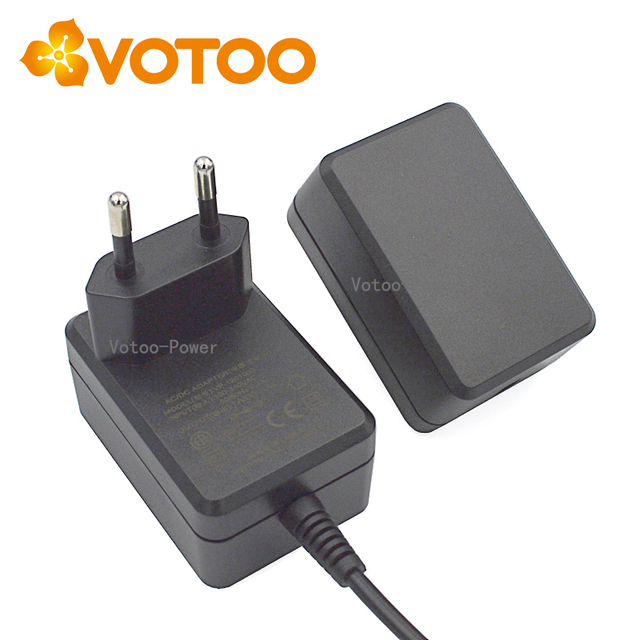 Black AC/DC Power Adapter Wall Charger 6V/12V 0.5A-1.0A 12W Multi-Plug with PC & ABS Materials