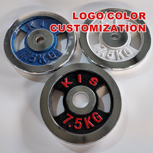 Vente en gros d'usine, plaques de poids personnalisables pour la musculation à domicile, équipement d'entraînement, plaques de poids électro-plaquées - Product Image 4