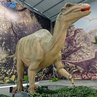 Modèle de dinosaure robot animatronique 3D grandeur nature personnalisé, grande exposition de dinosaures en plein air pour parc à thème