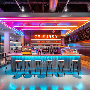 Diseño de mostrador de comida rápida personalizado Hotel Café Bar Muebles de <span class=keywords><strong>restaurante</strong></span> personalizados - Product Image 1