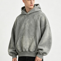Sweat à capuche surdimensionné pour homme en coton lourd 100 %, logo personnalisé, style streetwear d'hiver, sweats à capuche athlétiques pour homme, sweat à capuche vintage streetwear