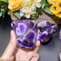 Nuevo producto Cristales Taza de agua curativa Sueño natural Amatista Cristal Café para Decoración