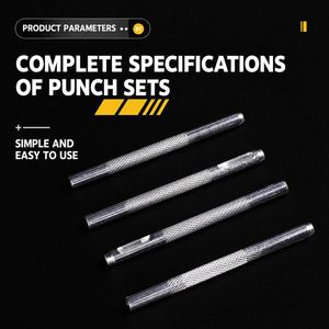 Perforadora de Cuero TEBAK, Herramienta Industrial <span class=keywords><strong>para</strong></span> Perforar Agujeros Redondos en Cinturones y Cuero, <span class=keywords><strong>para</strong></span> Coser - Product Image 4