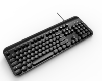 Touches de 104 pleine taille coloré personnalisé Keycaps Keycaps clavier de projection en métal 893A 3-Key Anti-Ghosting nouveau