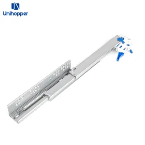 Puxador unihopper 3d ajustável, extensão completa, armário de cozinha, macio, perto dos trilhos de deslizamento, debaixo do suporte, gaveta deslizante