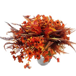 Artificial Flowers Silk Decorative Plants 35cm Outdoor Thanksgiving Home Decor UV Resistant - Product Image 5