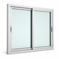 Fenêtre coulissante à rupture de pont thermique en aluminium, verre isolant, verre de sécurité antivol, insonorisée, résistante aux intempéries, pour la maison
