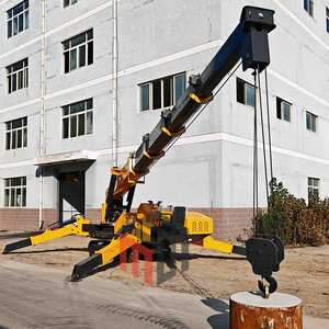 Grúa Araña Eléctrica Diésel de 1.5, 4, 8, 10, 12, 15 y 16 Toneladas, Mini Grúa Araña con Pluma Telescópica y Cesta Elevadora de Personal - Product Image 4